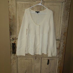 INC International Concepts Wool Blend Baby Doll Sweater Size L (B18)